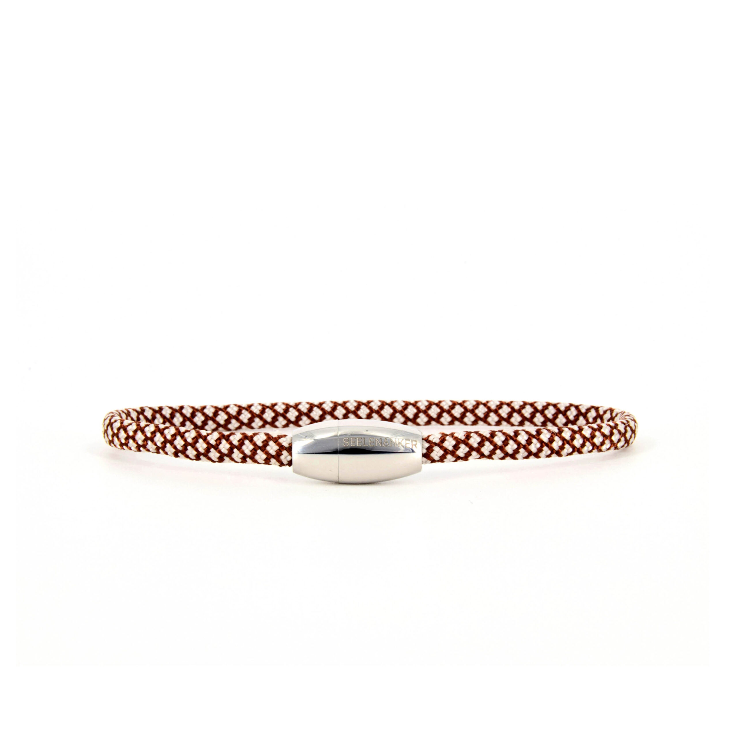 seelenanker-segeltauarmband-dunkelbraun-creme-4mm-durchmesser-handgefertigt. edelstahlmagnetverschluss-mit-gravur-seelenanker