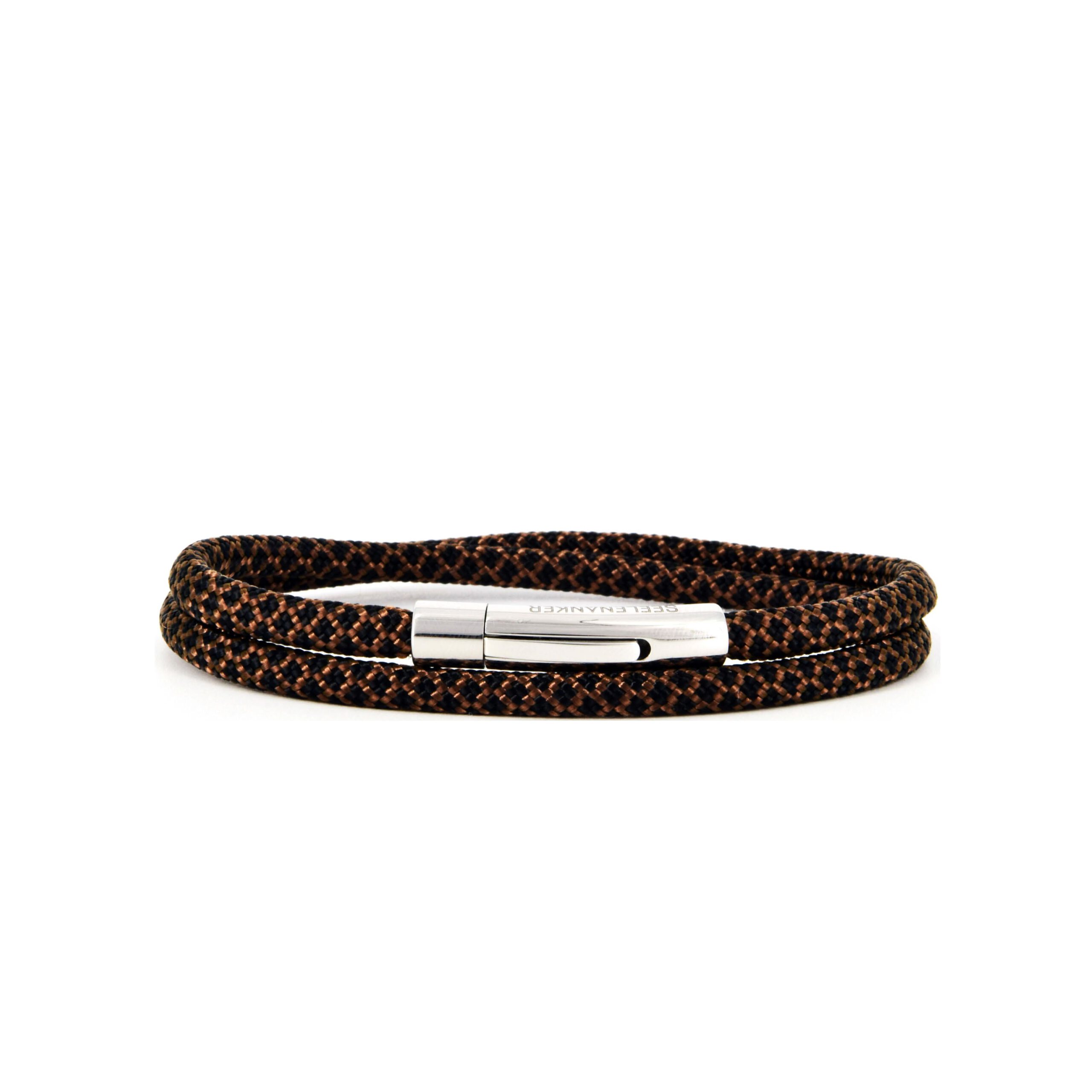 Segeltau Armband Espresso und Onyx