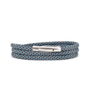premium-segeltauarmband-tuerkis-braun-4mm-durchmesser-handgefertigt. edelstahlklickverschluss-mit-gravur-seelenanker