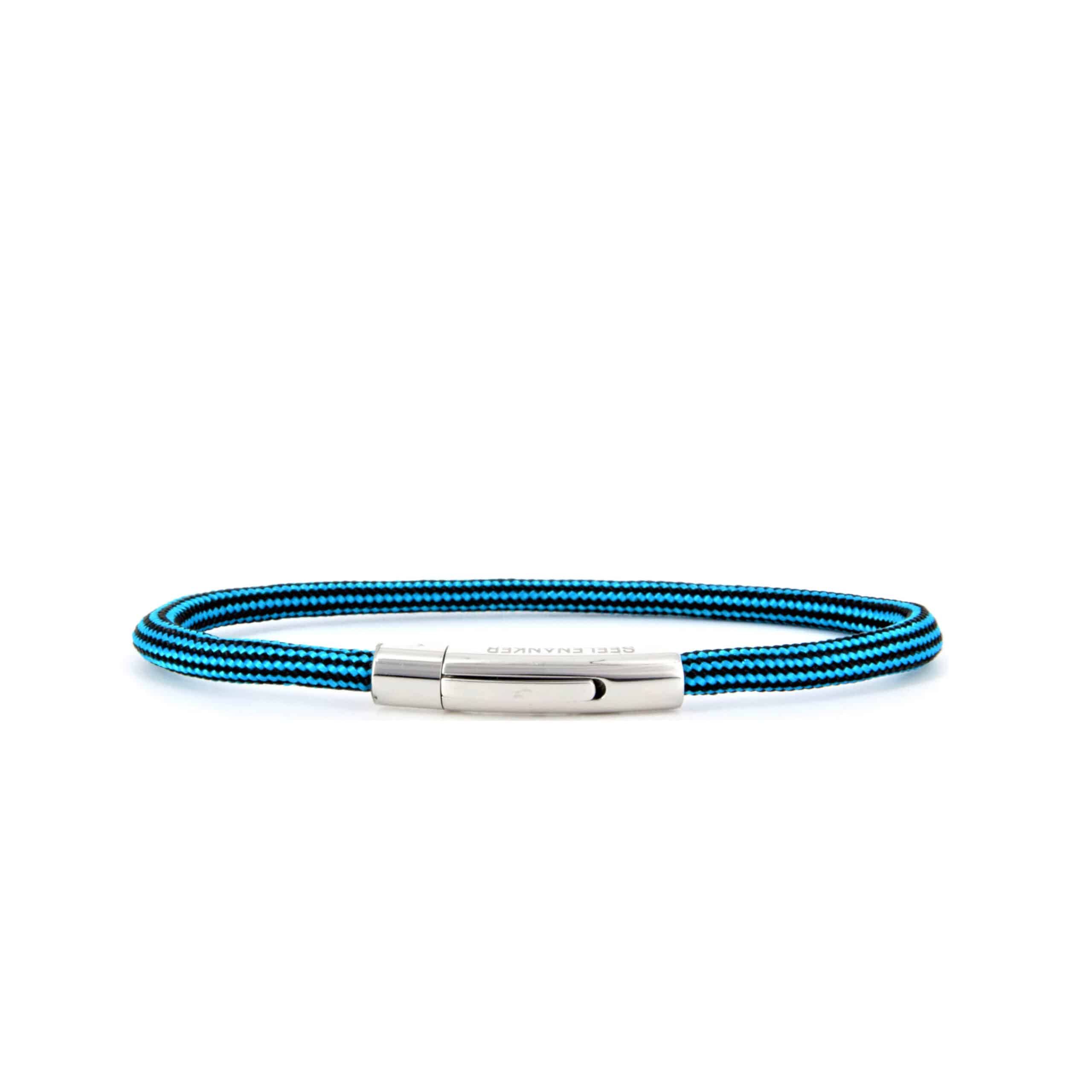 premium-segeltauarmband-tuerkis-schwarz-4mm-durchmesser-handgefertigt. edelstahlklickverschluss-mit-gravur-seelenanker