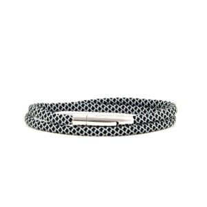 Segeltau Armband Platin und Graphit