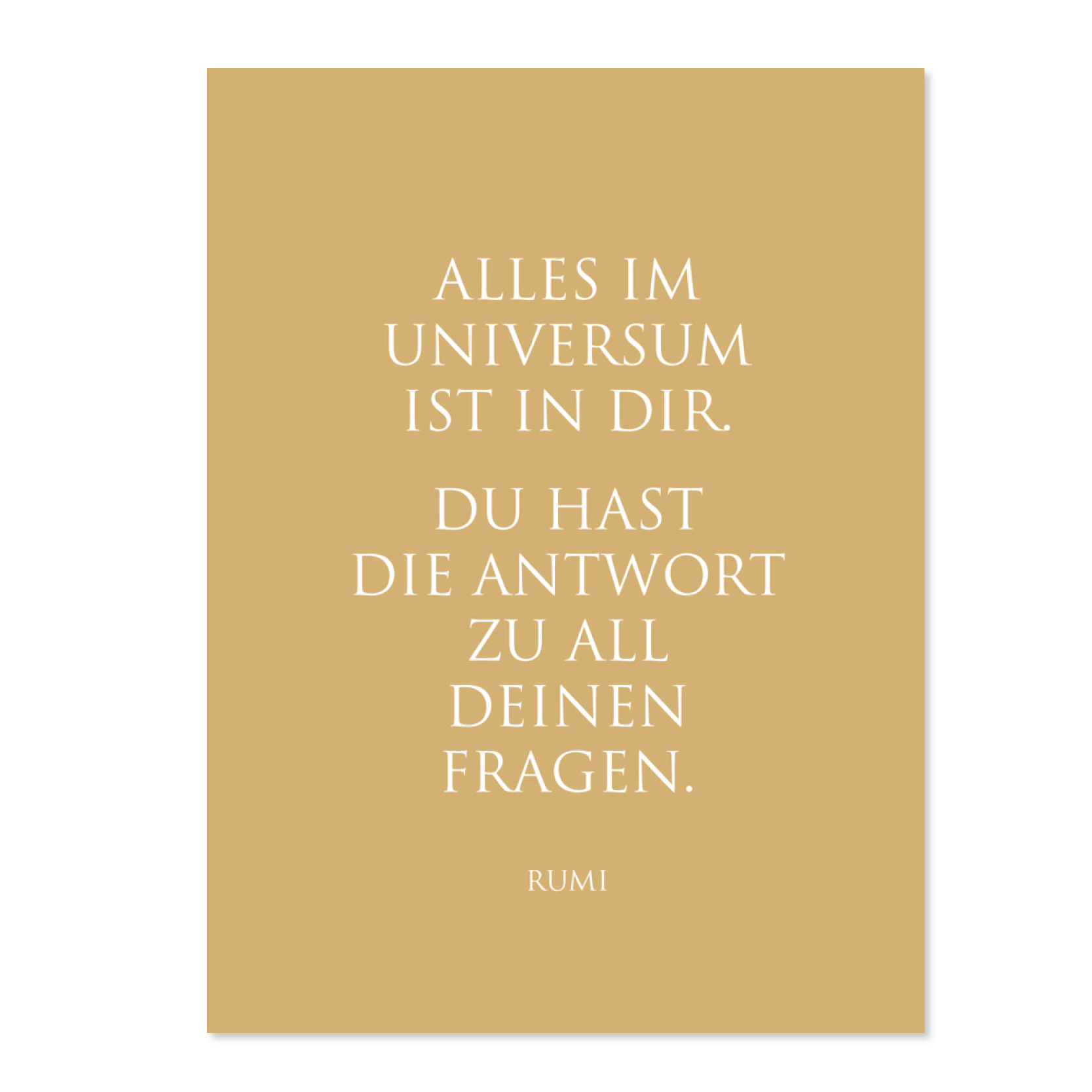 Wunderwort Postkarte Alles im Universum ist in dir Poetische Postkarte. Alles im Universum ist in dir. Du hast die Antwort zu all deinen Fragen.