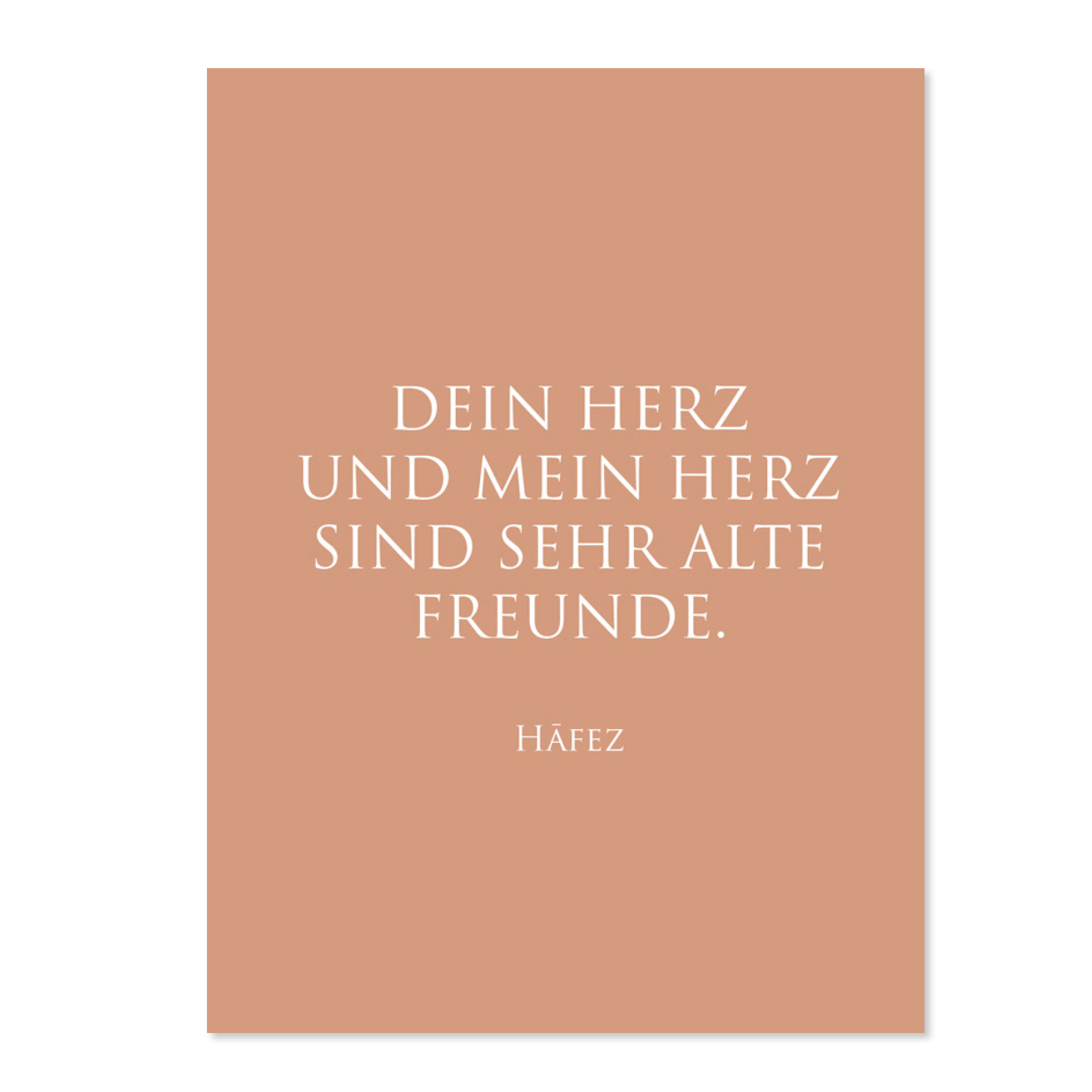 Wunderwort Postkarte Dein Herz und mein Herz Wunderwort Postkarte Dein Herz und mein Herz Hafez