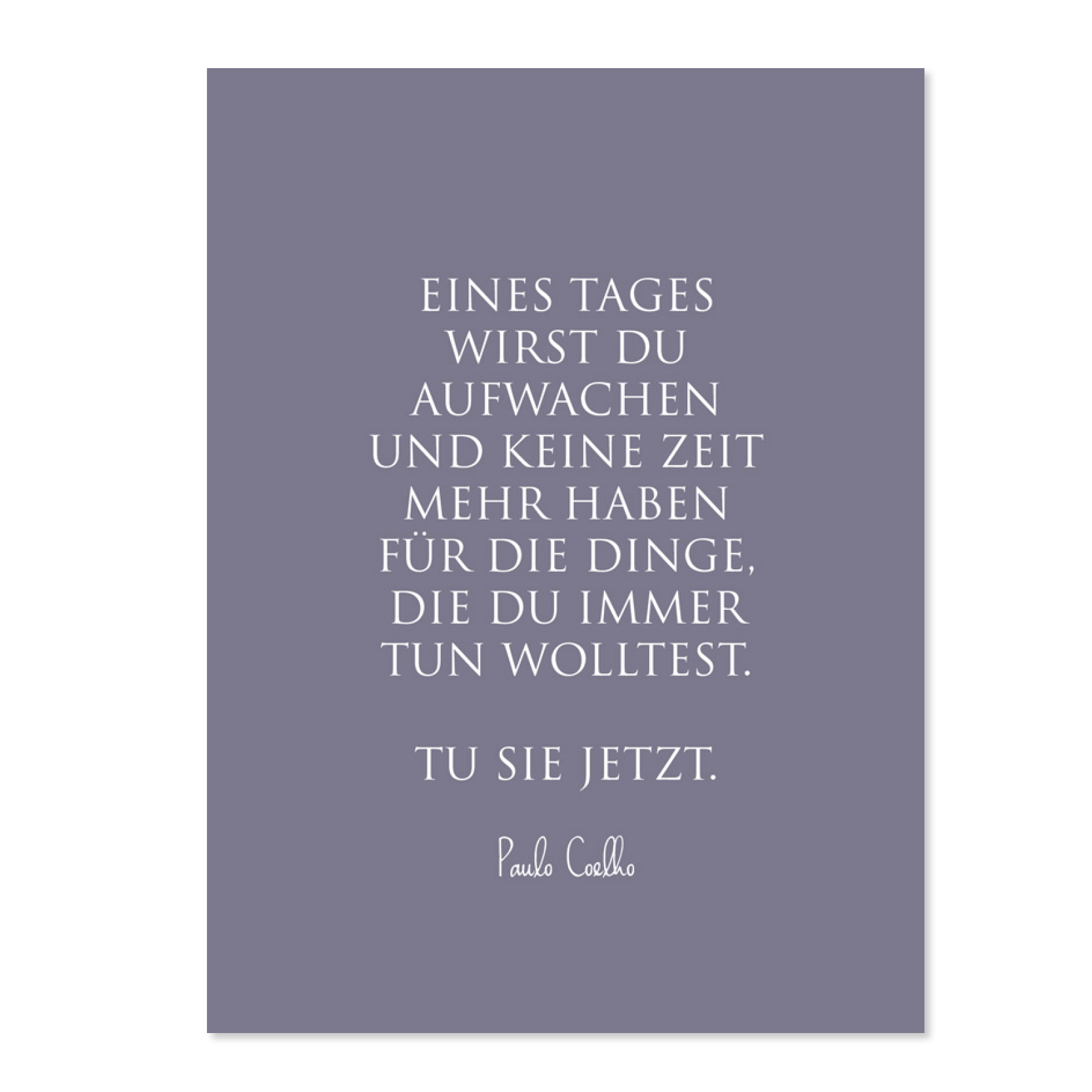 Wunderwort Postkarte Eines Tages wirst du aufwachen Wunderwort Postkarte Eines Tages wirst Du aufwachen
