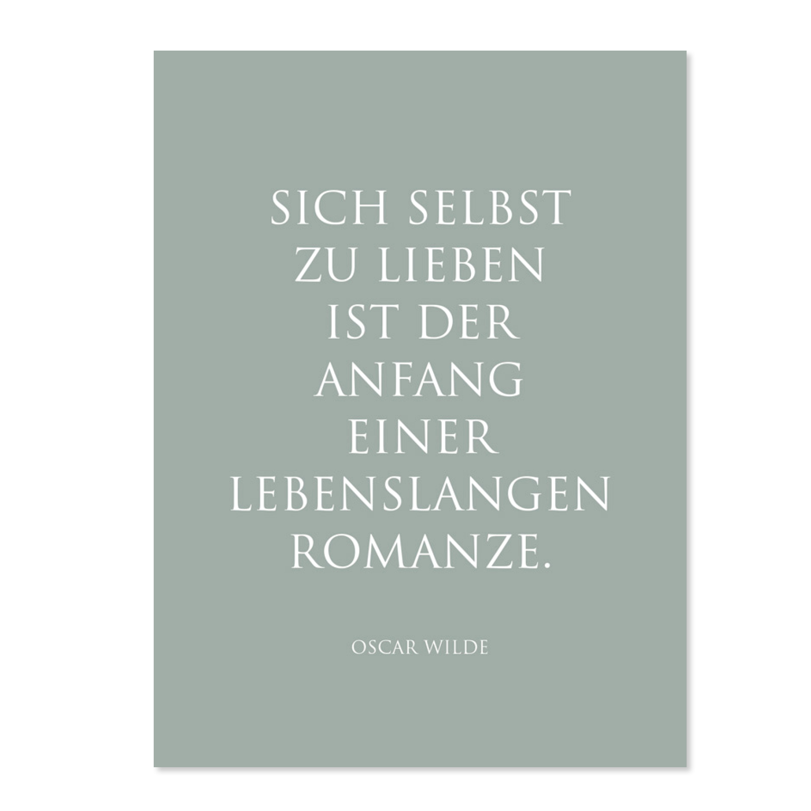 Wunderwort Postkarte Sich selbst zu lieben Wunderwort Postkarte Sich selbst zu lieben