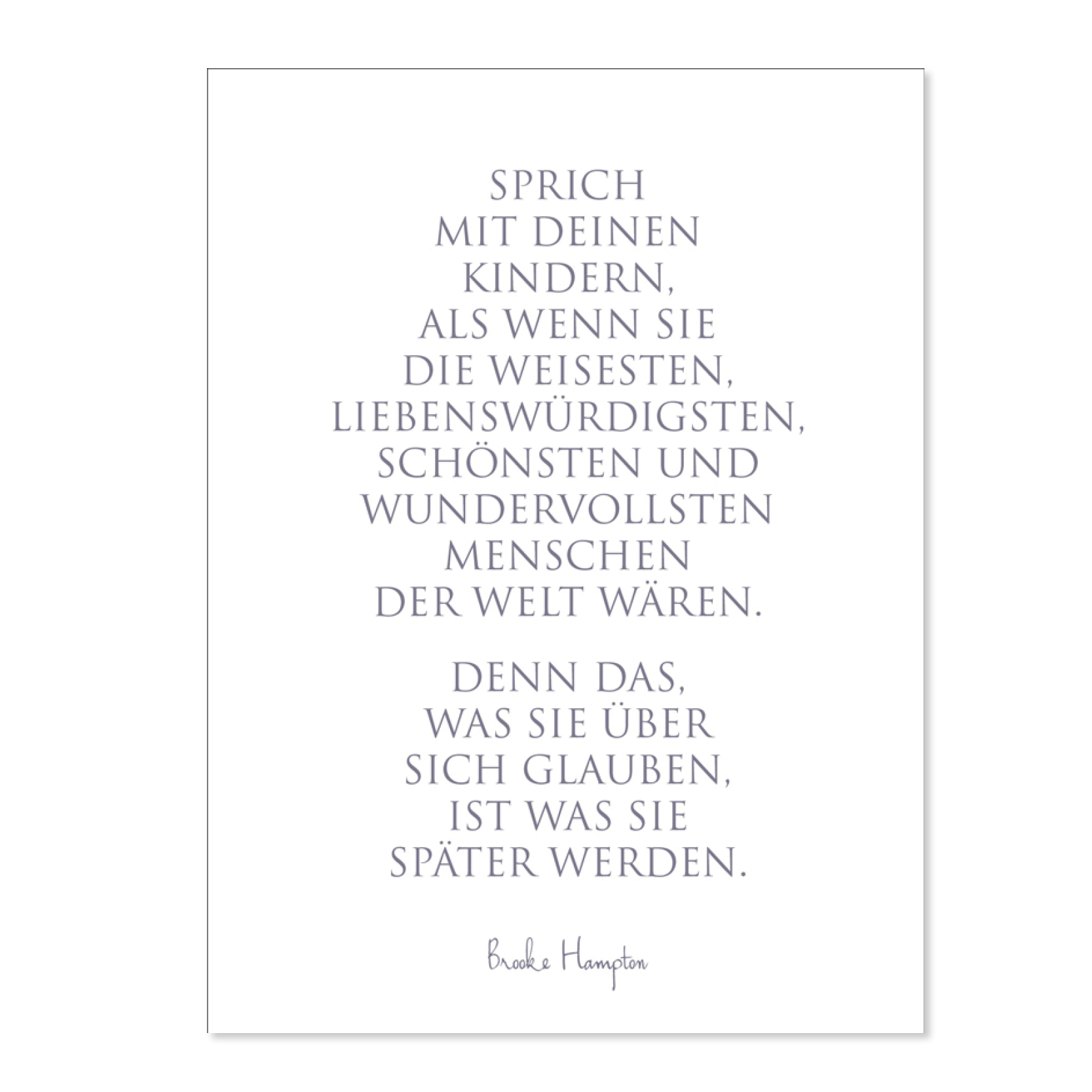 Wunderwort Postkarte Sprich mit deinen Kindern Wunderwort Postkarte Sprich mit Deinen Kindern