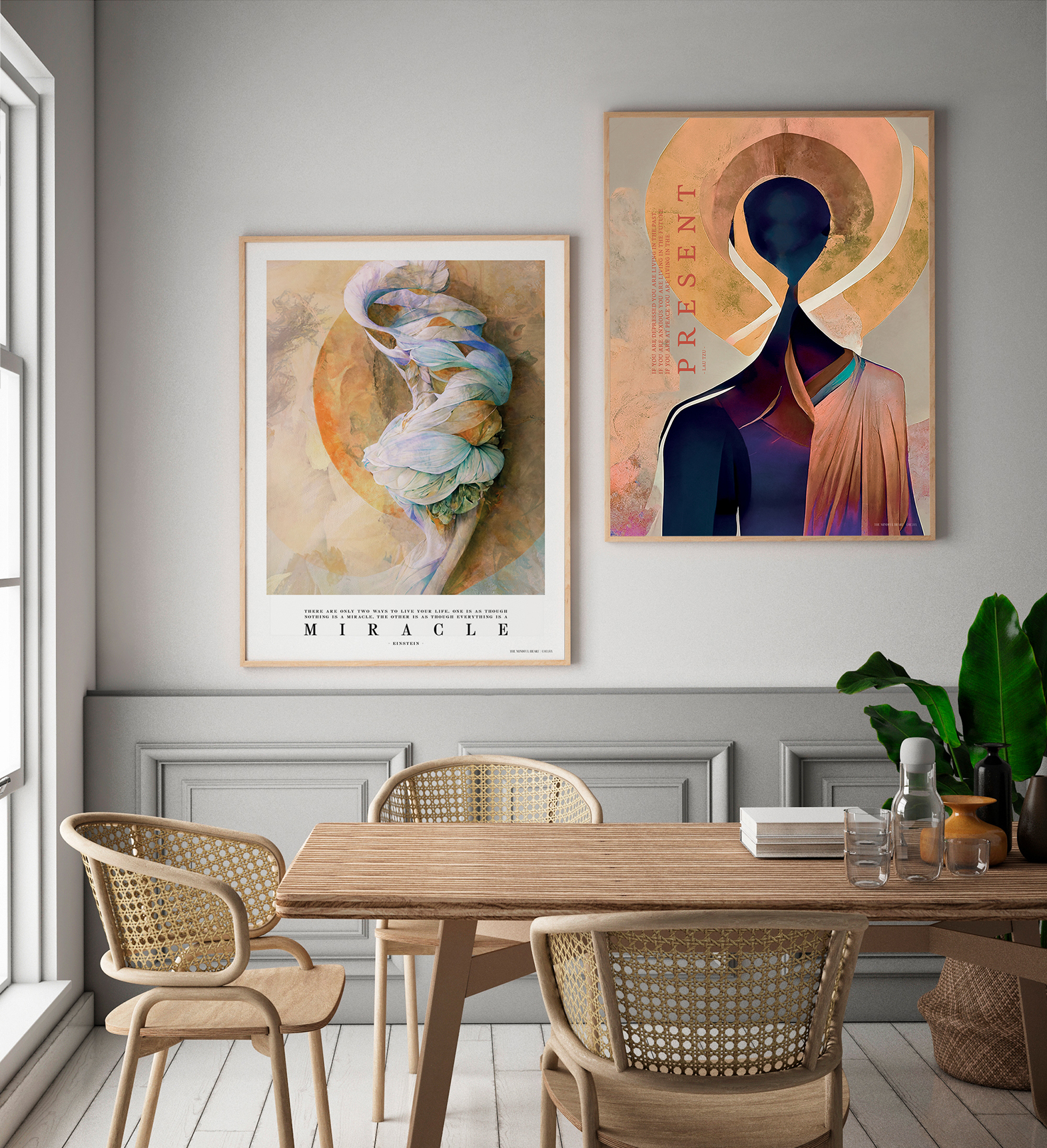 Innenwand auf weißem Hintergrund, 3D-Rendering, 3D-Illustration, Poster von CHICURA Innenwand auf weißem Hintergrund, 3D-Rendering, 3D-Illustration, Poster von CHICURA