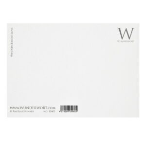 Wunderwort Postkarte Rückseite