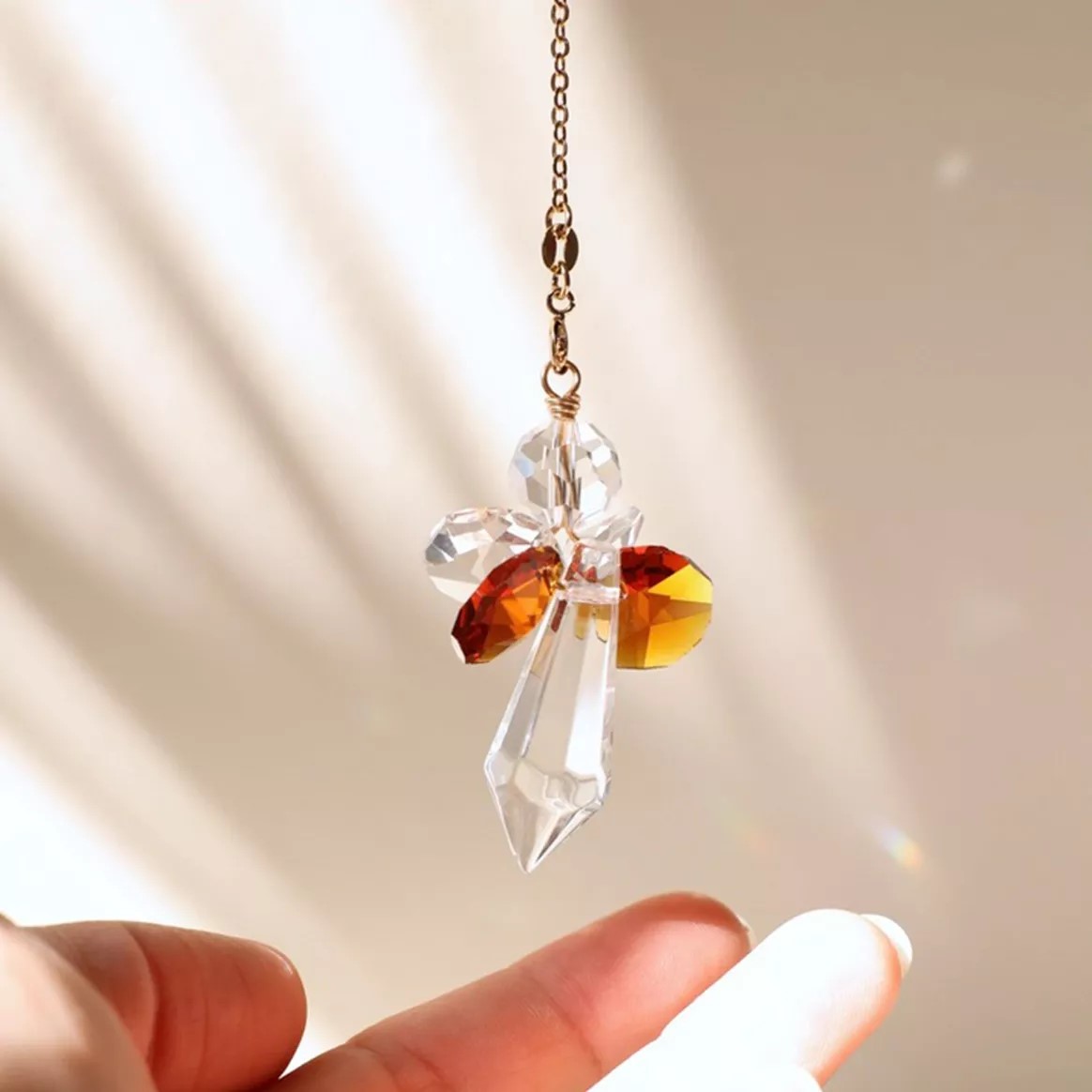 rayonne-suncatcher-kristall-engel-bernstein-1 Sonnenfänger aus Kristall in Engel-Form