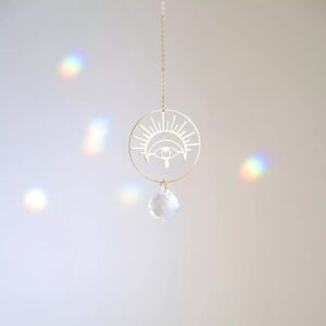 rayonne-suncatcher-wonder-4 Suncatcher aus Kristall mit Schützendes-Auge-Symbol aus Messing