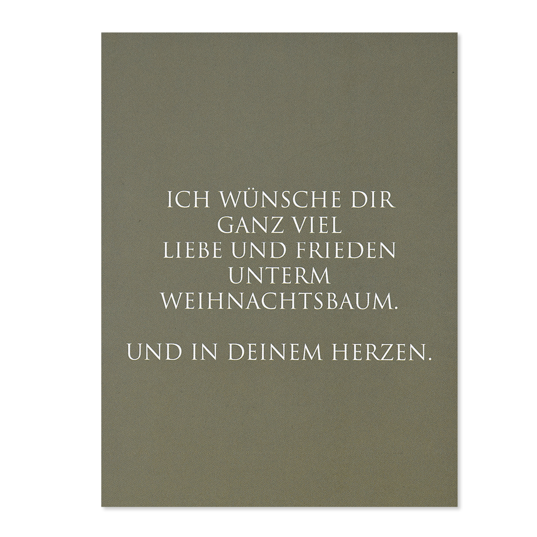 weihnachtskarte-wunderwort-unterm-weihnachtsbaum Grüne Weihnachtskarte mit weissem Text "... unterm Weihnachtsbaum"