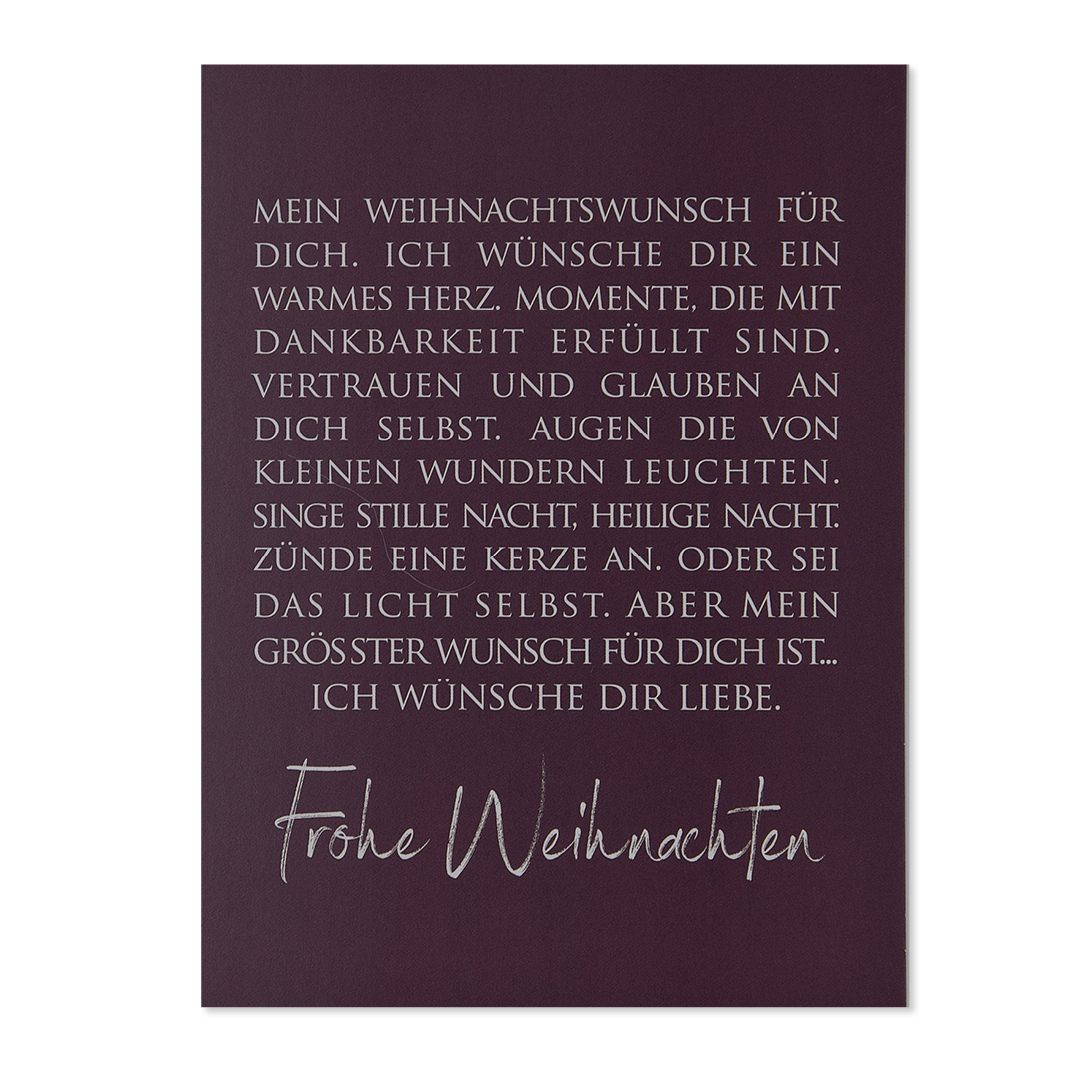weihnachtskarte-wunderwort-mein-weihnachtswunsch Weihnachtskarte Bordeaux mit Text Frohe Weihnachten